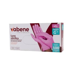 LUVA NITRÍLICA SEM PÓ - 100 UNIDADES