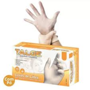 LUVA LATEX COM PÓ - 100 UNIDADES - TALGE