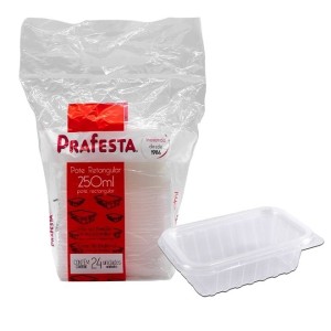 POTE RET 250 ML FREEZER E MICROONDAS COM 24 UNIDADES