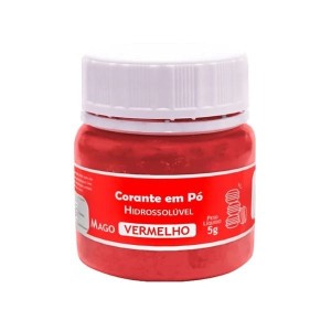 CORANTE PÓ HIDROSSOLÚVEL VERMELHO 5 GRAMAS